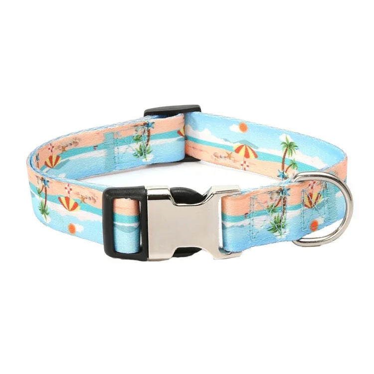 Haustierhalsband mit ethnischem Muster aus Polyester-Baumwolle, Größen: S: 1,5 x 27–43 cm, M: 2,0 x 32–52 cm, L: 2,5 x 38–61 cm, XL: 2,5 x 43–71 cm