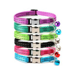 2er-Pack Nachtreflektierendes Nylon-Katzenhalsband mit Glocke, ohne Gravur Grün, ohne Gravur Himmelblau, ohne Gravur Lila, ohne Gravur Grasgrün, ohne Gravur Schwarz, ohne Gravur Rosenrot