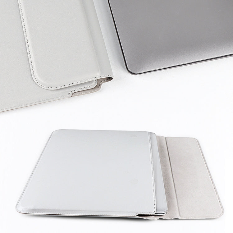 PU08DZ Leder Laptop-Innentasche mit Ständerfunktion, 13,3 Zoll, 14,1-15,4 Zoll