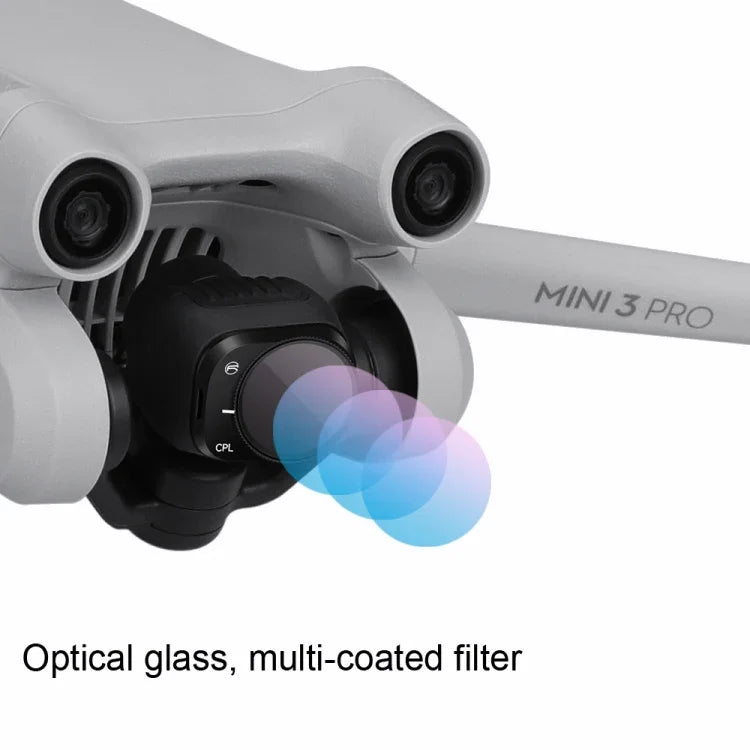 RCSTQ Verstellbare Filterzubehörteile aus Aluminiumlegierung für DJI Mini 3 Pro, Ausführungen: UV+CPL+ND8+ND16+ND32+ND64 (6-in-1), CPL, ND8, ND16, ND32, ND64 (4-in-1-Set), 6-in-1-Set