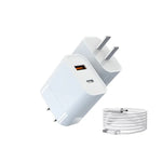 RCSTQ Drohnen-Ladegerät 30W mit zwei Anschlüssen und Galliumnitrid-Batterien für DJI Mini 2/Mini 3 Pro, für DJI Mini 2 Galliumnitrid-Ladegerät