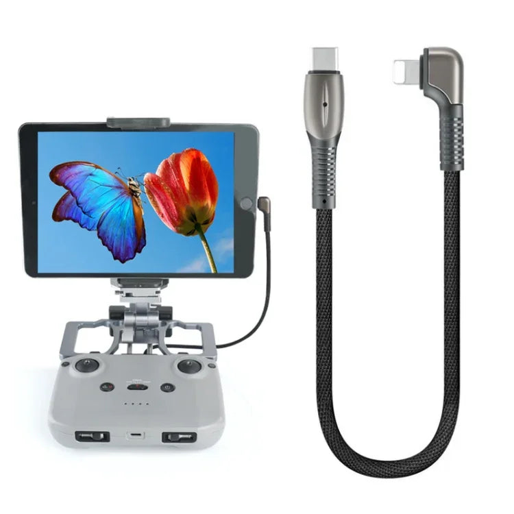 Datenkabel mit Aluminiumgehäuse für DJI Mavic 3 / Mini 3 Pro / Air 2S / Mini 2, Ausführung: 8-polig, Typ-C