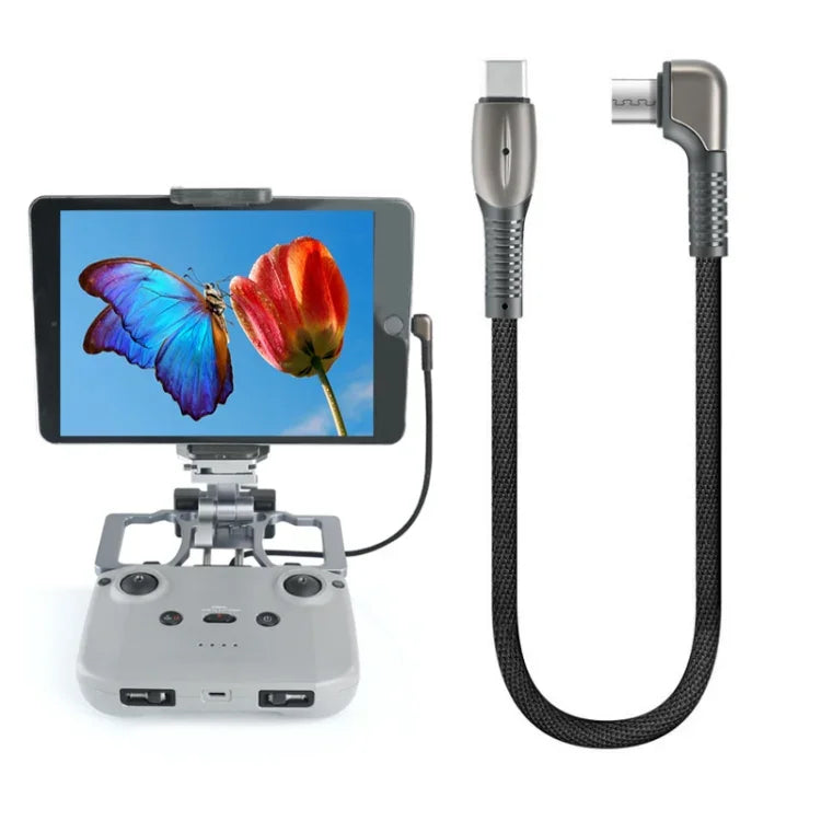 Datenkabel mit Aluminiumgehäuse für DJI Mavic 3 / Mini 3 Pro / Air 2S / Mini 2, Ausführung: 8-polig, Typ-C