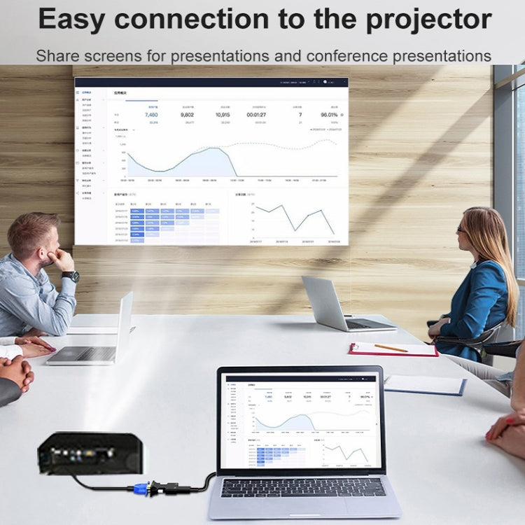 HDMI Buchse zu VGA Stecker mit Audio Adapter Computer Monitor TV Projektor Konverter, Weiß, Gold, Schwarz
