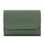 Baona BN-Q009 Kleine Leder-Maus-Ladegerät-Aufbewahrungstasche, Tiefblau+Gelb, Grau-Grün+Hellgrün, Silber+Blau