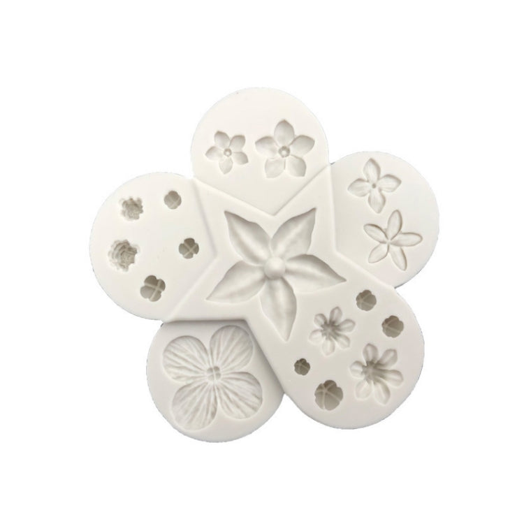 Blumen- und Blattkombination Silikonform Fondant DIY Modellierungswerkzeug, DIY Modellierungswerkzeug