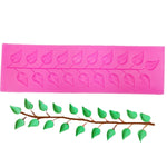 Lange Streifen Spitze Baumblatt Fondant Silikonform, Lange Streifen Spitze