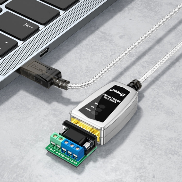 DTECH DT-5019 USB zu RS485/422 Industrie-Konverter Serieller Kommunikationsadapter, DT-5019 1,2m
