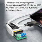 DTECH DT-5019 USB zu RS485/422 Industrie-Konverter Serieller Kommunikationsadapter, DT-5019 1,2m