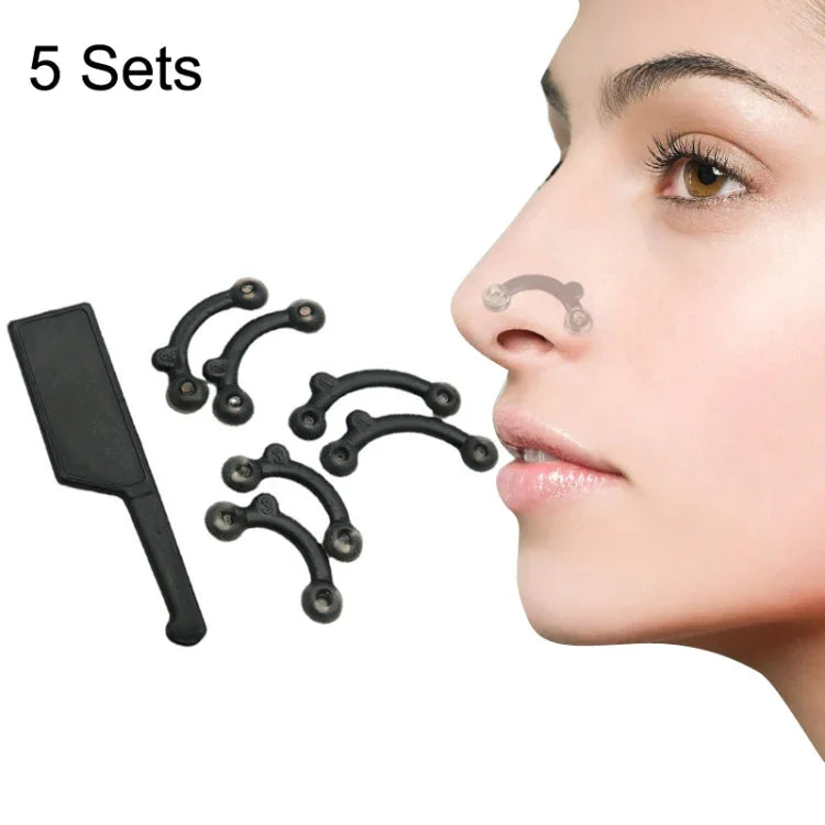 5er-Set Nasenverschönerung 3D Unsichtbare Silikon-Nasenpads Nasenbrückenbooster