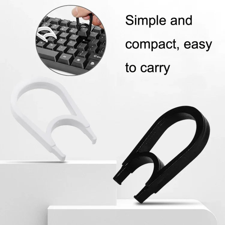 30PCS Computertastatur-Tastenabzieher Reinigungs-Tastenentfernungswerkzeug, Schwarz, Schwarz