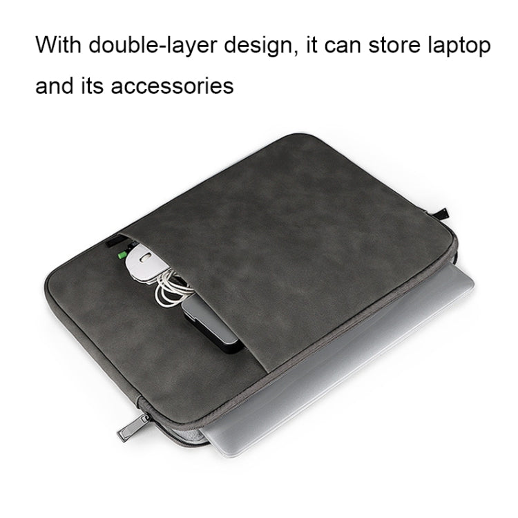 ND01DZ Doppellagige wasserdichte Laptop-Innentasche, 13,3 Zoll, 14,1-15,4 Zoll
