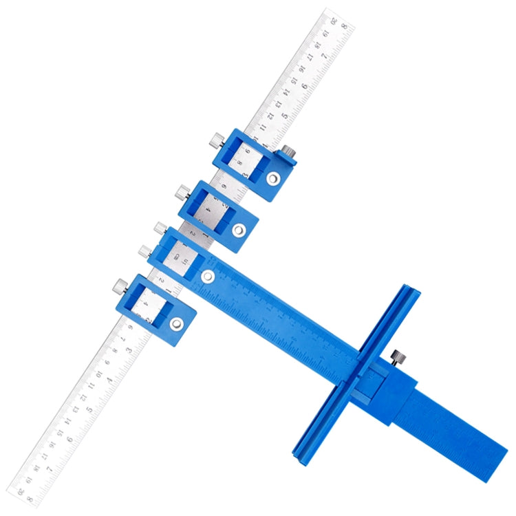 Holzbearbeitungs-Hilfswerkzeug Grifflochstanzer Schranktür Lochöffner, Semium Aluminiumlegierung, Blauer Kunststoff Standard, Blauer Kunststoff HD, Schwarzer Kunststoff HD, Blauer HD Satz, Schwarzer HD Satz, Komplett Aluminiumlegierung