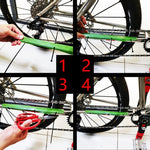 ZTTO 2 Stück Mountainbike Kunststoff Kettenschutz Fahrerausrüstung, Orange, Grün, Schwarz