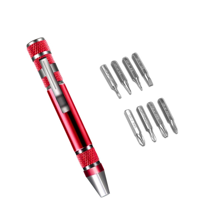 8 in 1 Schraubendreher Aluminiumlegierung Kombinations-Demontage Stift Reparaturschraubendreher, 8 in 1 Blau, 8 in 1 Rot, 8 in 1 Silber