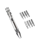 8 in 1 Schraubendreher Aluminiumlegierung Kombinations-Demontage Stift Reparaturschraubendreher, 8 in 1 Blau, 8 in 1 Rot, 8 in 1 Silber