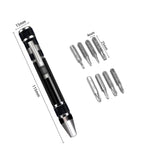 8 in 1 Schraubendreher Aluminiumlegierung Kombinations-Demontage Stift Reparaturschraubendreher, 8 in 1 Blau, 8 in 1 Rot, 8 in 1 Silber
