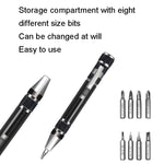 8 in 1 Schraubendreher Aluminiumlegierung Kombinations-Demontage Stift Reparaturschraubendreher, 8 in 1 Blau, 8 in 1 Rot, 8 in 1 Silber