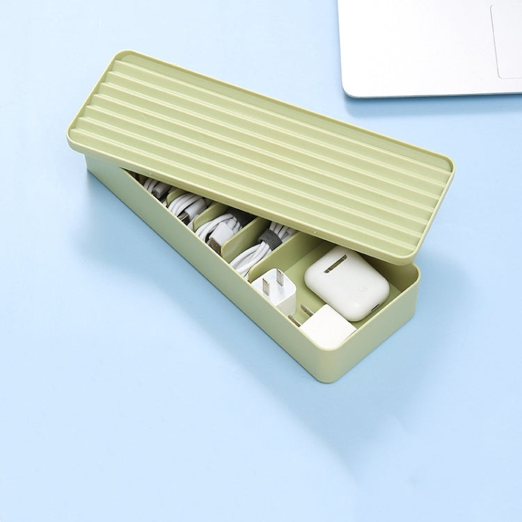 Desktop-Datenkabel-Aufbewahrungsbox, staubdichte Kabelbox, einlagig