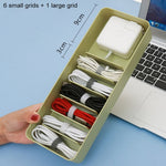 Desktop-Datenkabel-Aufbewahrungsbox, staubdichte Kabelbox, einlagig