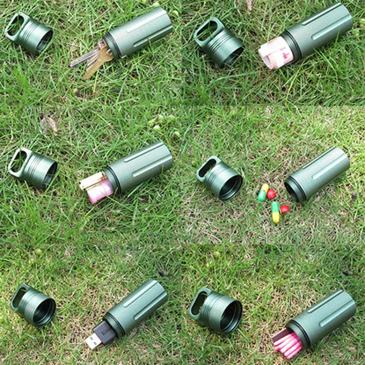 Aluminiumlegierung Vollständig versiegelte EDC wasserdichte Dose Überlebensausrüstung für den Außenbereich