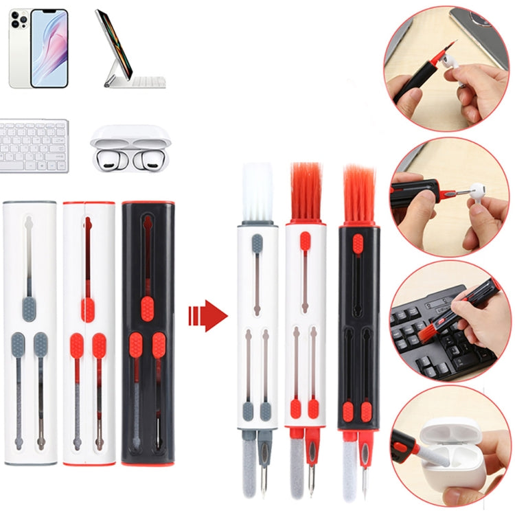 Bluetooth-Kopfhörer Ohrhörer Reinigungsstift, Weiß und Rot, Weiß Grau, Schwarz und Rot