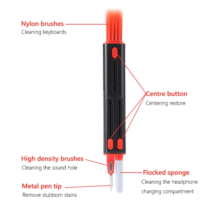 Bluetooth-Kopfhörer Ohrhörer Reinigungsstift, Weiß und Rot, Weiß Grau, Schwarz und Rot