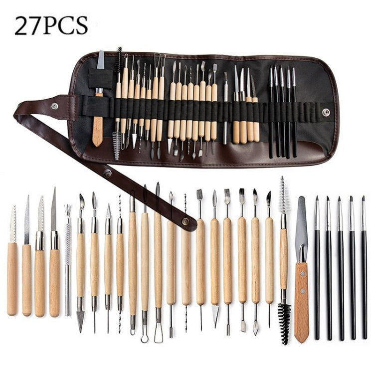 Töpferwerkzeug-Set Töpfer Ton Stein Schnitzmesser DIY Ton Kombinationswerkzeug, 22 in 1, 24 in 1, 27 in 1, 32 in 1