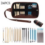 Töpferwerkzeug-Set Töpfer Ton Stein Schnitzmesser DIY Ton Kombinationswerkzeug, 22 in 1, 24 in 1, 27 in 1, 32 in 1