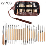 Töpferwerkzeug-Set Töpfer Ton Stein Schnitzmesser DIY Ton Kombinationswerkzeug, 22 in 1, 24 in 1, 27 in 1, 32 in 1