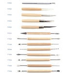 Töpferwerkzeug-Set Töpfer Ton Stein Schnitzmesser DIY Ton Kombinationswerkzeug, 22 in 1, 24 in 1, 27 in 1, 32 in 1