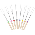 1124-7 Retractable Wooden Stick Marshmallow BBQ Fork, Spsc: Drawstring Bag, Drawstring Bag, Zipper Bag