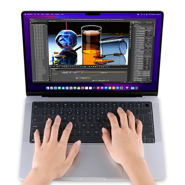 JRC Wasserdichte Laptop-Tastaturfolie, Für MacBook Pro 14 A2442