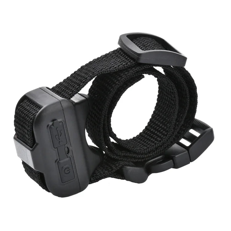 Wiederaufladbares Hundehalsband mit automatischer Bellstoppfunktion, automatische Bellstoppfunktion Schwarz, automatische Bellstoppfunktion Schwarz-Weiße Punkte