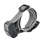 Wiederaufladbares Hundehalsband mit automatischer Bellstoppfunktion, automatische Bellstoppfunktion Schwarz, automatische Bellstoppfunktion Schwarz-Weiße Punkte