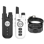 Intelligentes ferngesteuertes Hundetrainingshalsband mit automatischer Bellstoppfunktion, Halsband schwarz, Halsband weiß