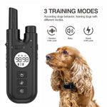 Intelligentes ferngesteuertes Hundetrainingshalsband mit automatischer Bellstoppfunktion, Halsband schwarz, Halsband weiß