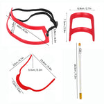 2 Sets Bart-Styling-Board Rasierwerkzeuge für Friseure, Stil:, Form Lineal+Stift, Form Lineal+Stift+Bärtiges Modell, Form Lineal x 2+Stift+Bärtiges Modell