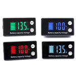 Zweizeiliger Digitalanzeige DC-Voltmeter Blei-Säure Lithium Batterie Ladegerät, Farbe:, Rot, Grün, Blau, Weiß, Rot+Temperatur, Grün+Temperatur, Blau+Temperatur, Weiß+Temperatur