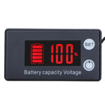 Zweizeiliger Digitalanzeige DC-Voltmeter Blei-Säure Lithium Batterie Ladegerät, Farbe:, Rot, Grün, Blau, Weiß, Rot+Temperatur, Grün+Temperatur, Blau+Temperatur, Weiß+Temperatur