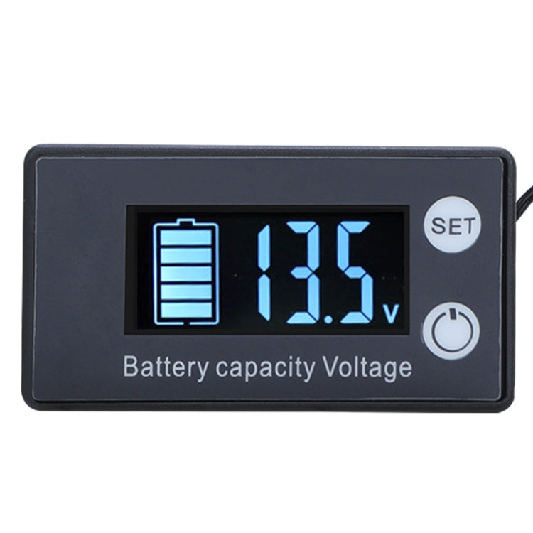 Zweizeiliger Digitalanzeige DC-Voltmeter Blei-Säure Lithium Batterie Ladegerät, Farbe:, Rot, Grün, Blau, Weiß, Rot+Temperatur, Grün+Temperatur, Blau+Temperatur, Weiß+Temperatur