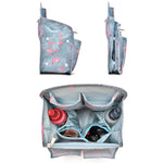 Schulranzen Trenn-Organizer Aufbewahrungstasche Computer-Rucksack-Innentasche, Klein Schwarz, Klein Pink, Klein Hellblau, Klein Blau Firebird, Klein Grau, Klein Pink gestreift, Klein Marine gestreift, Klein Blau, Klein Marine, Groß Schwarz, Groß Hellblau