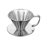 Doppelwandiger Edelstahl Pour-over Kaffeefilter, Größe:, Klein
