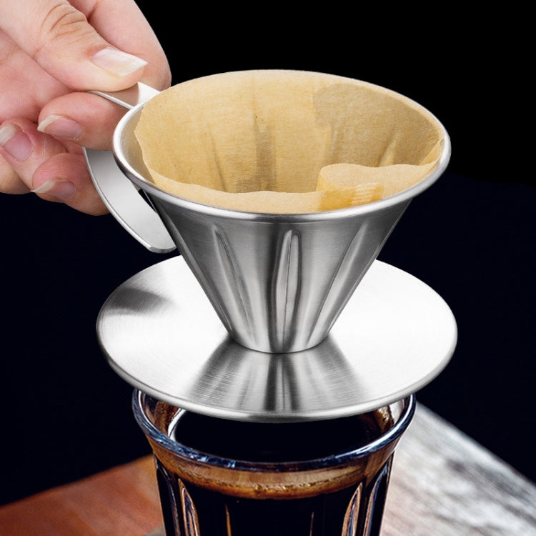 Doppelwandiger Edelstahl Pour-over Kaffeefilter, Größe:, Klein