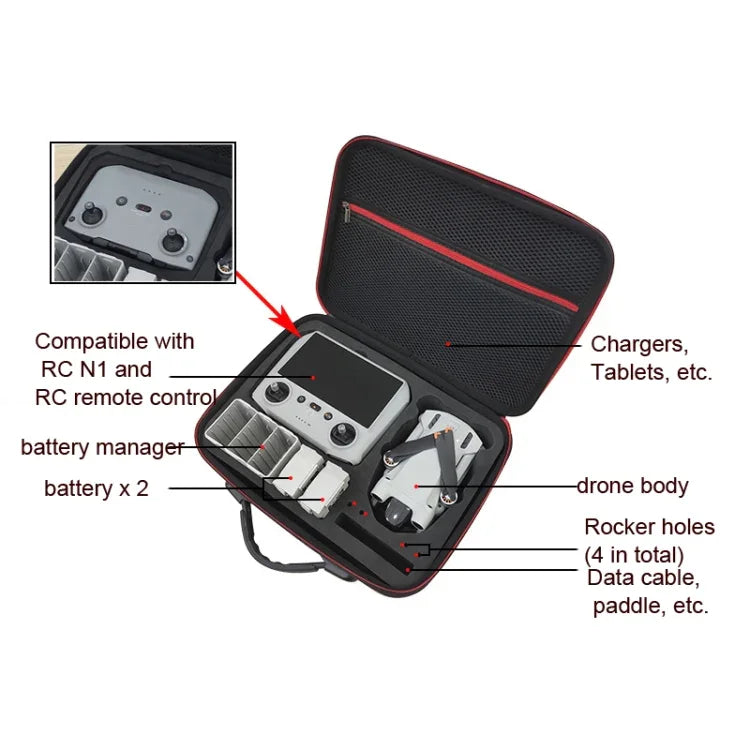 Tragbare Schultertasche für DJI Mini 3 Pro Drohne Smart Controller