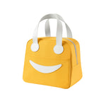 Smile Lunchtasche mit Ledergriffen, Größe: S (Grün), S (Grün), S (Pink), S (Grau), S (Marineblau), S (Gelb), L (Grün), L (Pink), L (Grau), L (Marineblau), L (Gelb)