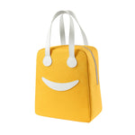 Smile Lunchtasche mit Ledergriffen, Größe: S (Grün), S (Grün), S (Pink), S (Grau), S (Marineblau), S (Gelb), L (Grün), L (Pink), L (Grau), L (Marineblau), L (Gelb)