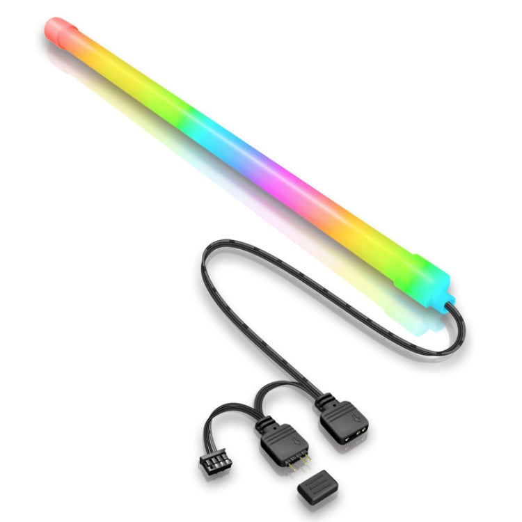 ARGB Gehäuse-Lichtleiste Computer Dekorative Silikon LED-Lampenleiste, Y360 Rund