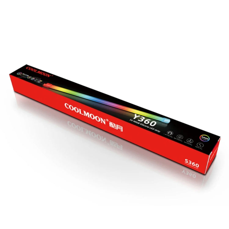 ARGB Gehäuse-Lichtleiste Computer Dekorative Silikon LED-Lampenleiste, Y360 Rund