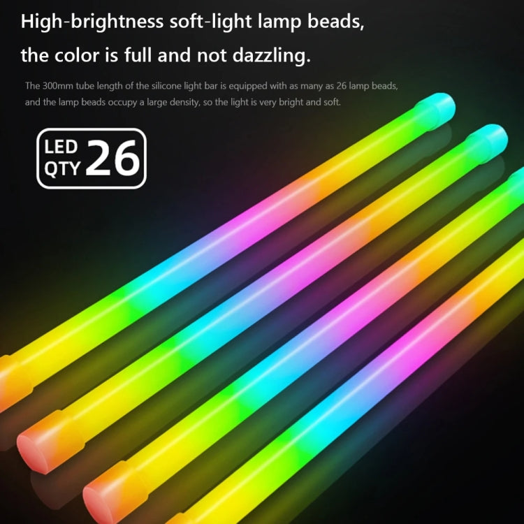 ARGB Gehäuse-Lichtleiste Computer Dekorative Silikon LED-Lampenleiste, Y360 Rund